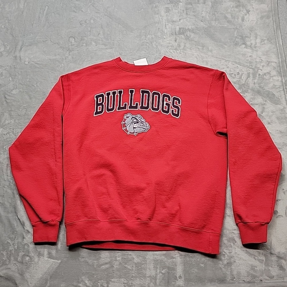 Georgia Bulldogs Champion Shirt Mens Large Red Sweatshirt Graphic Pullover NCAA